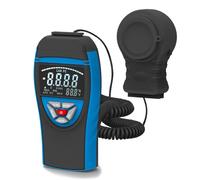 Wzxksoac Medidor de Iluminancia Digital Portátil, Rango de 1 A 400 000 Lux, Comprobador de Fotómetros, Monitoreo de Luz para el Crecimiento de Plantas.