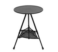 Wzxksoac Mesa Redonda de Camping Plegable y Desmontable con Patas Ajustables para Picnic Al Aire Libre o JardíN.