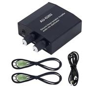 Wzxksoac Mezclador de Audio con Aislador de Ruido de Bucle de AU-G202 con 2 Entradas y 2 Salidas para Consolas de Juegos PC, NS y PS.