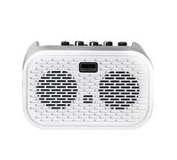 Wzxksoac Mini Amplificador de Guitarra Acústica Eléctrica con Altavoz Bluetooth Portátil con Efectos de Distorsión y Retardo de 10 W