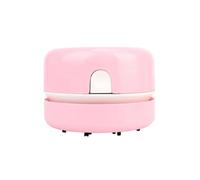 Wzxksoac Mini Aspiradora de Escritorio, Limpiador de Escritorio, Removedor de Polvo, Barredora, Aspiradora, Herramienta de Limpieza de Mesa, Color Rosa.