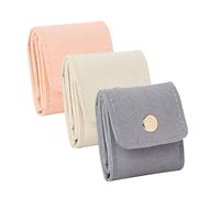 Wzxksoac Mini Bolsa de Viaje para Joyas, Organizador y Almacenamiento Auxiliar de Joyas, Organizador de Joyas de Viaje Plegable Portátil.
