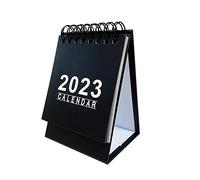 Wzxksoac Mini Calendario de Escritorio de 10 Piezas 2023 Desde Ahora Hasta Diciembre de 2023, Calendarios de Escritorio PequeñOs de Pie de 105X76 Mm para Regalos (Negro)