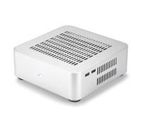 Wzxksoac Mini HTPC de Aluminio, Mini ITX, para Juegos, PC de Escritorio con Fuente de Alimentación de 8, Color