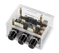 Wzxksoac Mini Preamplificador NE5532 con Placa de Tonos y Filtro Activo, Preamplificador con Control de Volumen para Cine en Casa.