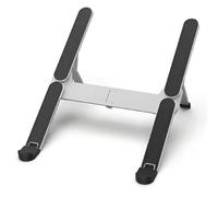 Wzxksoac Mini Soporte Plegable de Metal para PortáTil, ÁNgulo Ajustable, para PortáTiles de 10 una 17 Pulgadas, Color Plateado.