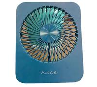 Wzxksoac Mini Ventilador Plegable de Escritorio para Exteriores, Delgado, Liviano, Silencioso, con Mucho Viento, Portátil, Pequeño, Montado en la Pared, Azul Oscuro