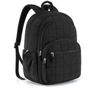 Wzxksoac Mochila para Portátil de 15,6 Pulgadas, Mochila Universitaria de Alta Capacidad, Mochila Escolar, Mochila de Viaje para Chica, Mochila de Moda para Mujer, Color Negro.