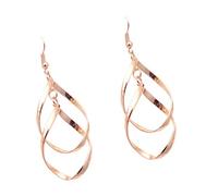 Wzxksoac Moda Rombo Pendientes Colgantes Grandes De Hoja Hueca Para Mujer Joyería De La Boda