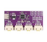Wzxksoac Módulo de Conversión de Comunicación con Chip CH344 de Alta Velocidad de 6 Mbps con Interfaz USB Tipo C de 4 Puertos Serie TTL A USB
