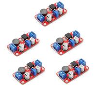 Wzxksoac Módulo de Potencia de Refuerzo Ajustable XL6019 5A CC-CC (5 Unidades): Potencia de 5 V, 6 V, 12 V, 24 V, 3-35 V A 5-40 V.