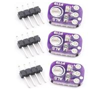 Wzxksoac Módulo de Sensor de Luz Analógico ALS-PT19, Placa de Conexión de Sensor de Luz de Alto Rango Dinámico (2,5 V-5,5 V), Módulo de Sensor de Luz UV (3 Unidades)