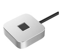 Wzxksoac Módulo Escáner Lector USB de Pantalla de Bloqueo de de Sesión con Huella Dactilar Biométrica Hello, Dispositivo Lector de Dactilares Plateado