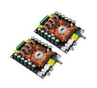 Wzxksoac Módulo Estéreo HiFi TDA7498E 2.0 de 2 Piezas, 160 W X 2, Placa Amplificadora Digital de Alta Potencia, Compatible con BTL 220 W con Ventilador.