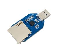 Wzxksoac MóDulo Lector USB 3.0 para Tarjetas SD+TF, 2 en 1, Doble Lectura, Integrado, Mini MóDulo Lector con Chip GL3224.