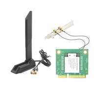 Wzxksoac Módulo WiFi NFA725 NFA765 WCN685 AX6000 WIFI6E 2.4G 5G 6G BT 5.2 Mini PCIE Tarjeta WiFi Inalámbrica con Antena Magnética