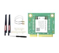 Wzxksoac Módulo WiFi NFA725 NFA765 WCN685 WIFI6E AX6000 2.4G 5G 6G Bluetooth 5.2 Mini PCIE Tarjeta WiFi Inalámbrica + Kit de Antena de 10 DB