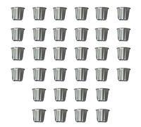 Wzxksoac Molde Canele, para Muffins Cannele, 32 Piezas Molde Cannele Antiadherente Canneles Gris-Negros