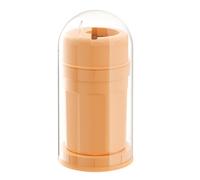 Wzxksoac Molde Portátil para Cubitos de Hielo, para Hielo, Utensilios para Barra de Cocina, Bandeja Giratoria para Cubitos de Hielo, Color Naranja