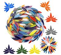 Wzxksoac Mosaicos de Pétalos de 1000 G para Manualidades, Mosaicos de Flores de Cerámica, Hojas de Flores A Granel para Decoración del Hogar, Manualidades y Bricolaje.