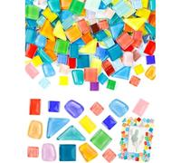 Wzxksoac Mosaicos para Manualidades Al por : Mosaicos Irregulares Multicolores Diminutos, Kit de Mosaicos de Vidrio con Formas Variadas para Arte y DecoracióN.