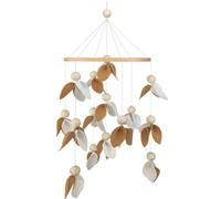 Wzxksoac Móvil para Cuna - Móvil Neutro para la Decoración de la Habitación Infantil - Móvil de Hojas de Fieltro con Diseño Bohemio para la Habitación Infantil