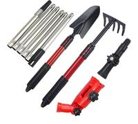 Wzxksoac Multiusos para Limpieza de Canaletas. 2 Adaptadores Ajustables. Varillas Telescópicas de 1,7 M. Ideal para Limpieza de Techos y Suelos.