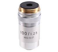 Wzxksoac Objetivos Acromáticos 195, Lente Óptica de 100 X 195 Mm, Distancia Conjugada, para Microscopio Biológico.