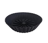 Wzxksoac Olla de Silicona para Freidora de Aire, Revestimientos para Freidora de Aire, Accesorios para Freidora de Aire, Papel Pergamino para Freidora de Aire, Pollo Frito, Negro