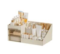 Wzxksoac Organizador de Cosméticos con Cajón Transparente Organizador de Encimera para Cosméticos, Lociones, Lápiz Labial Ideal para Tocadores o Baños