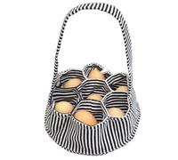 Wzxksoac Organizador de RecoleccióN de Huevos Bolsas para Huevos Cesta de RecoleccióN de Huevos de Lona Cesta de Huevos PortáTil Adecuada para Granjas Familiares