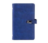 Wzxksoac Organizador de Tarjeteros, Portatarjetas de Visita PortáTil para Hombres y Mujeres, Folleto de Tarjetas de PresentacióN con Capacidad para 120 Tarjetas, Color Azul
