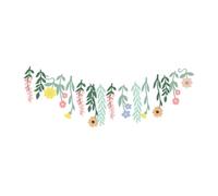 Wzxksoac Pancartas de Hojas Florales Bohemias con Decoraciones de Fiesta de Flores Silvestres Coloridas de Doble Cara