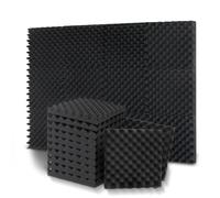 Wzxksoac Paneles Acústicos de Estudio de Gran Tamaño de 50 X 50 cm, Espuma Acústica con Forma de Caja de Huevos, Almohadilla de Absorción Acústica, Grosor de 3,3 cm.