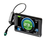 Wzxksoac Pantalla A Color Inteligente TF02H de 24 V, 36 V y 48 V LCD con Conector Impermeable. Accesorio de Conversión de Batería de Litio para Bicicleta Eléctrica.