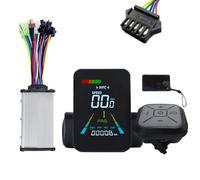 Wzxksoac Pantalla LCD NFC para Bicicleta Eléctrica, Patinete Eléctrico, Velocímetro A Color NFC, Controlador UART de 24 V/36 V/48 V/60 V+36 V/48 V, 350 W, SM5PIN