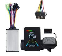 Wzxksoac Pantalla LCD NFC para Bicicleta Eléctrica, Patinete Eléctrico, Velocímetro A Color NFC, Controlador UART de 24 V/36 V/48 V/60 V+36 V/48 V, 350 W, SM6PIN