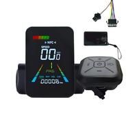 Wzxksoac Pantalla LCD NFC para Patinete Eléctrico F3, Medidor Animado A Color, UART, 24 V/36 V/48 V/60 V, Velocímetro LCD NFC para Bicicleta Eléctrica SM5+2 Pines
