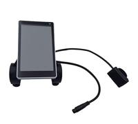Wzxksoac Pantalla LCD Universal para Bicicleta Eléctrica, Compatible con Manillares M5 de 6 de 31,8 Mm/22,2 mm para Scooters y Bicicletas Eléctricas.