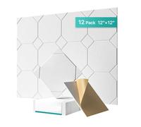 Wzxksoac Paquete de 12 Paneles Acústicos Autoadhesivos, Paneles de Pared Insonorizados, Paneles Insonorizados para Puertas, Techos y Oficinas en Casa B