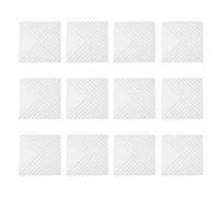 Wzxksoac Paquete de 12 Paneles AcúSticos, Paneles de Espuma Insonorizados de 12 X 12 X 0,4 Pulgadas, Paneles Decorativos de Pared Insonorizados para el Hogar, Gris Plateado