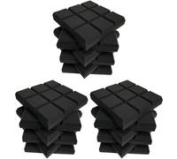 Wzxksoac Paquete de 18 Paneles de Espuma Acústica de 30 x 30 x 5 cm, Azulejos Biselados de 9 Bloques