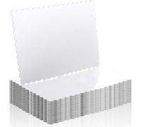 Wzxksoac Paquete de 20 Bases Rectangulares Desechables de Cartón para Tartas, 25 X 34 cm, Lámina Dorada para Tartas de un Cuarto, Color
