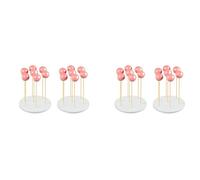 Wzxksoac Paquete de 4 Soportes para Pasteles - Soporte para Piruletas de 7 Orificios Soporte Redondo para Dulces O Piruletas para Bodas, Fiestas de Cumpleaños