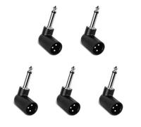 Wzxksoac Paquete de 5 Cabezales Convertidores para de Micrófono Inalámbrico de 3, Conector Macho de 6,35 mm para Guitarra Eléctrica.
