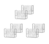 Wzxksoac Paquete de 6 Protectores de Fundas para Sillas de Salón, Fundas Traseras Cuadradas Transparentes para Sillas de Peluquería Que Se Adaptan A la Mayoría de Las Sillas Estándar