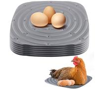 Wzxksoac Paquete de 8 Almohadillas Lavables para de Gallina para Poner Huevos, Revestimientos para Cajas para Gallinero, Reutilizable para Pollo Gris
