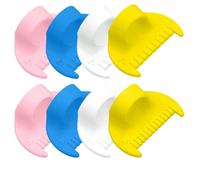Wzxksoac Paquete de 8 Bloqueos de Puntadas de Borde, Calibre de Costura, Herramienta de MedicióN de Calibre de Aguja de Coser, Mini Regla de Dedo para Coser, Kit de Costura DIY