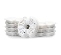 Wzxksoac Paquete de 8 Filtros para Fuente de Agua para Mascotas, Filtro de Repuesto para Fuente de Agua para Mascotas de Algodón de Carbono, Filtro con Muescas