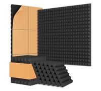 Wzxksoac Paquete de 8 Paneles de Espuma Acústica, Paneles de Espuma A Prueba de Sonido de 12 X 12 X 2 Pulgadas para, Paneles de Sonido con Autoadhesivo